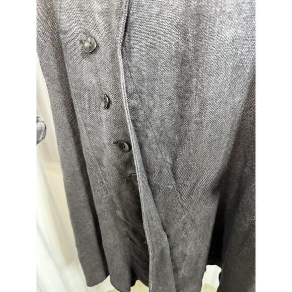Cynthia Ashby Moraine Linen Jacket In Gradient Gray And Black Women’s Small. - Picture 6 of 9